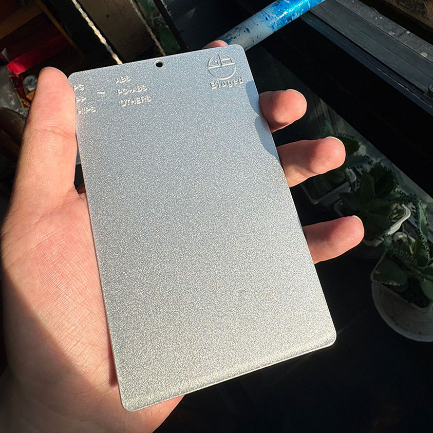 Light silver metal repair paint